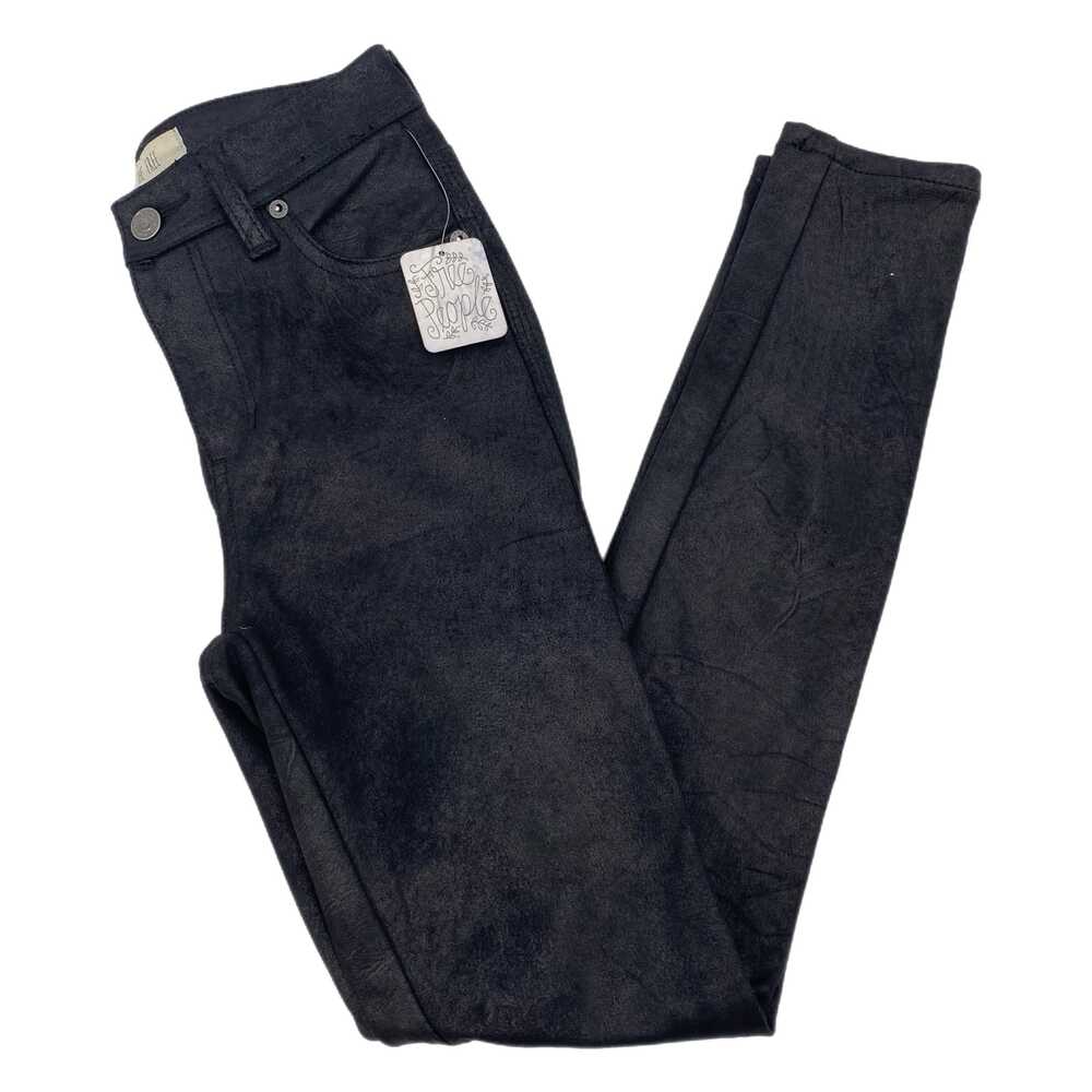 We The Free Black Faux Suede Skinny Pants | Women’s Size 24